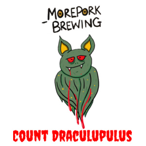 Morepork Count Draculupulus - Frosted Glass Beer Mug Design