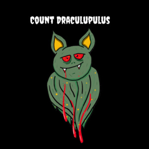 Count Draculupulus - Black Can Cooler Design