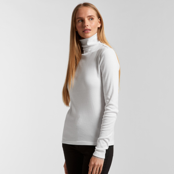 AS Colour Womens Turtle Neck Long Sleeved Tee Thumbnail
