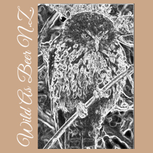Morepork Wild As Beer N.Z. - Cloke Mens Origin 300 Hoodie Design