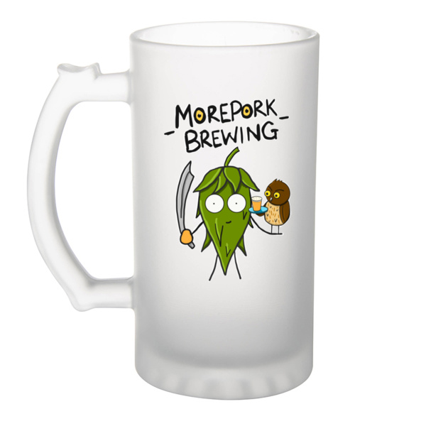 The Strig - Frosted Glass Beer Mug Thumbnail