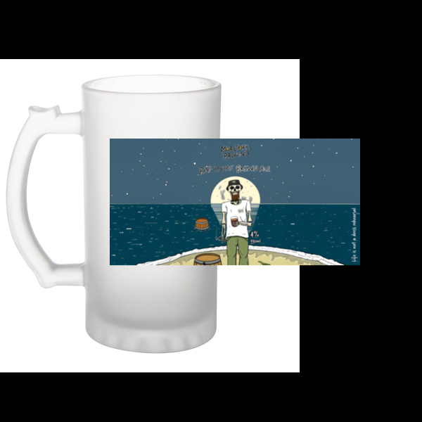 Bad Hippie - Frosted Glass Beer Mug Thumbnail