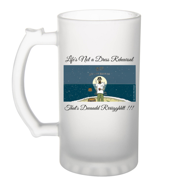 Bad Hippie - Frosted Glass Beer Mug Thumbnail