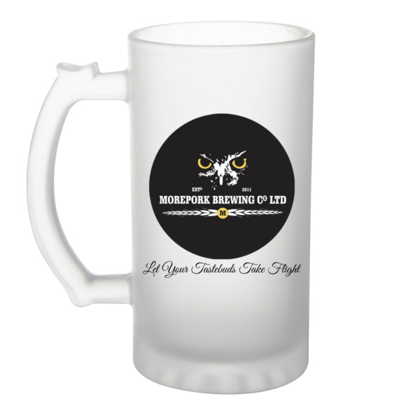 Moreporkbrewing Logo  - Frosted Glass Beer Mug Thumbnail