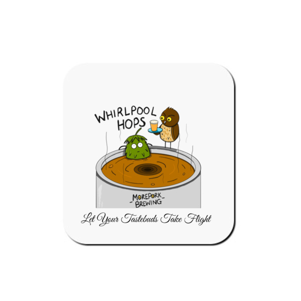 whirlpool Hops - Coaster - Square Hardboard Thumbnail